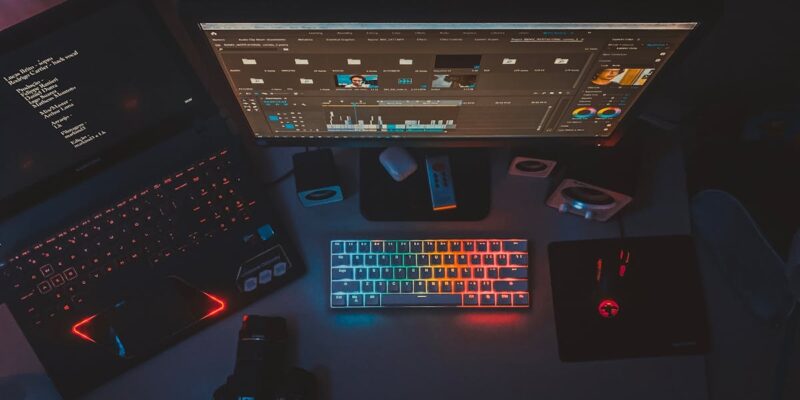 Computer setup for small business technology